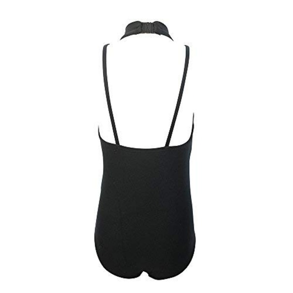 HDW Dancewear Lace Overlay Halter Leotard - Picture 2 of 3